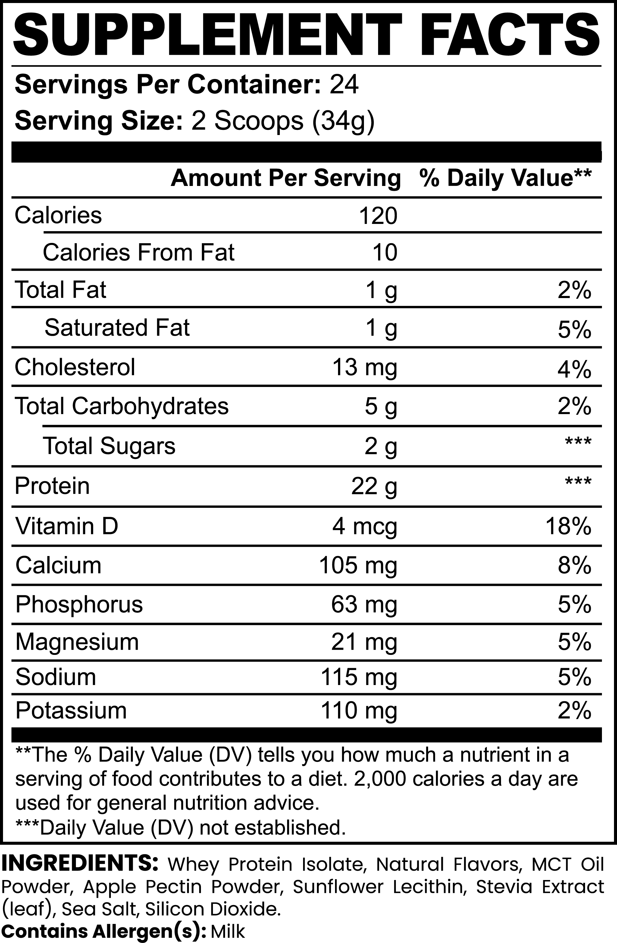 1UP Whey Protein Isolate (Vanilla)